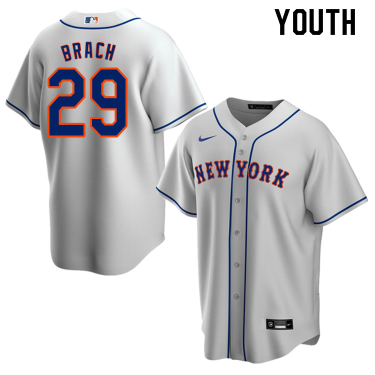 Nike Youth #29 Brad Brach New York Mets Baseball Jerseys Sale-Gray